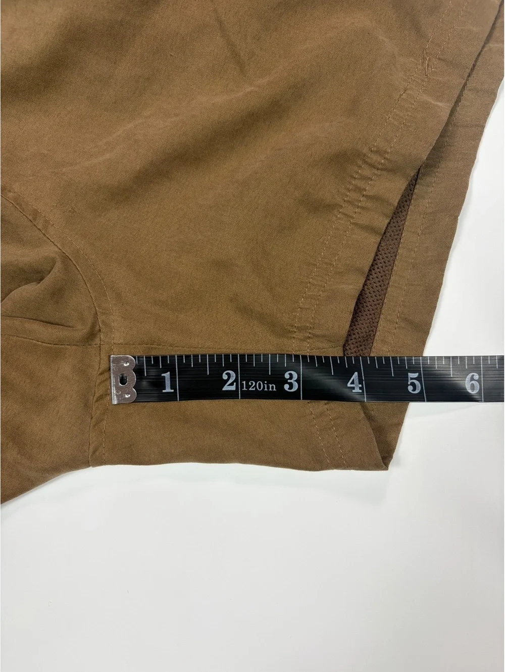 Streetwear Civil Regime Swim Trunks Mens L Brown Mesh Lined Drawstring Shorts